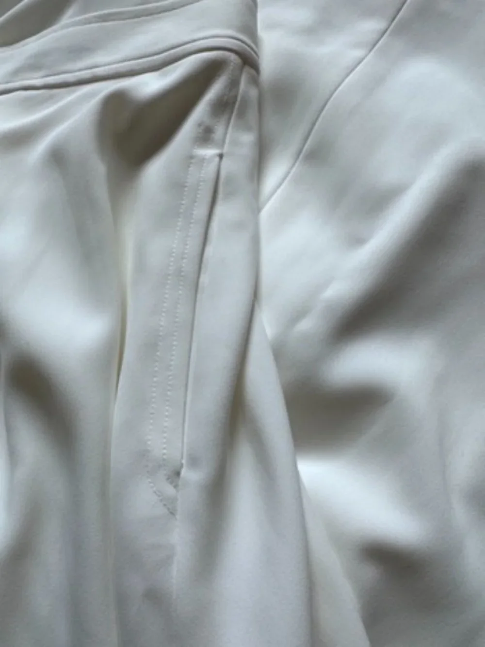 Jay Godfrey Ivory/Light White A-Line High-Waisted Maxi Skirt, Fully Lined - Picture 11 of 12